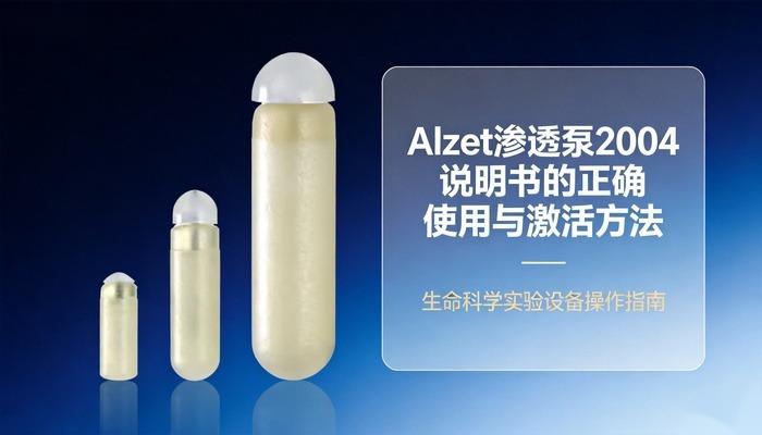 Alzet渗透泵2004说明书的正确使用与激活方法