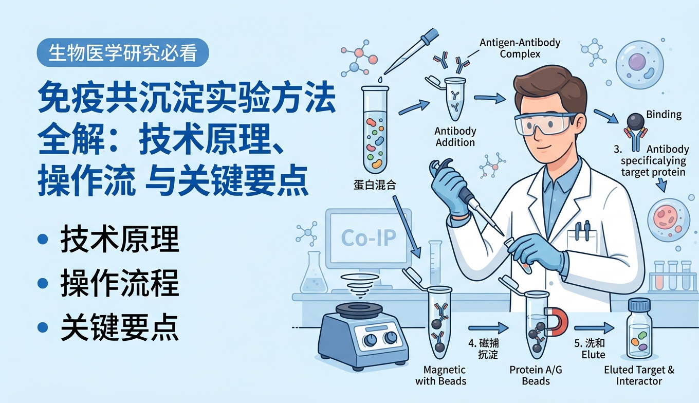 免疫共沉淀实验方法全解：技术原理、操作流程与关键要点