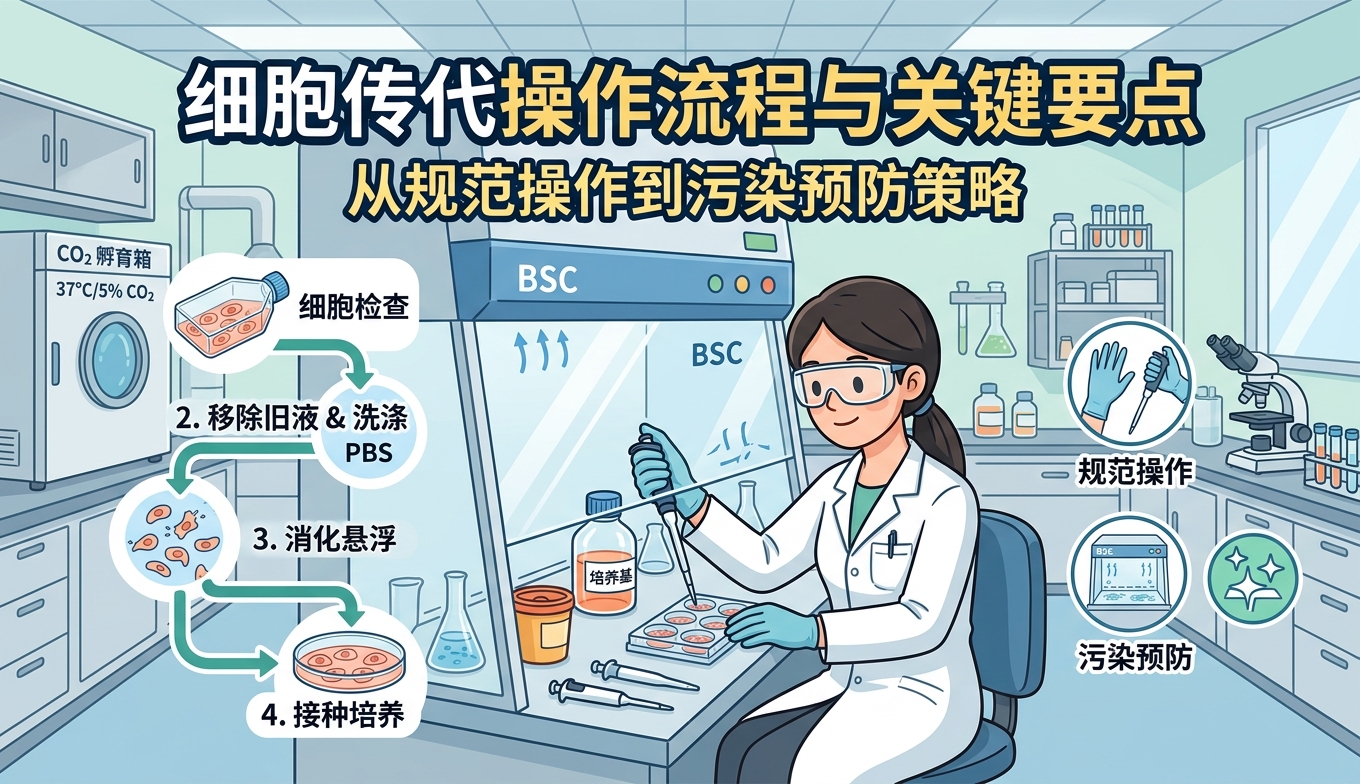 细胞传代操作流程与关键要点：从规范操作到污染预防策略