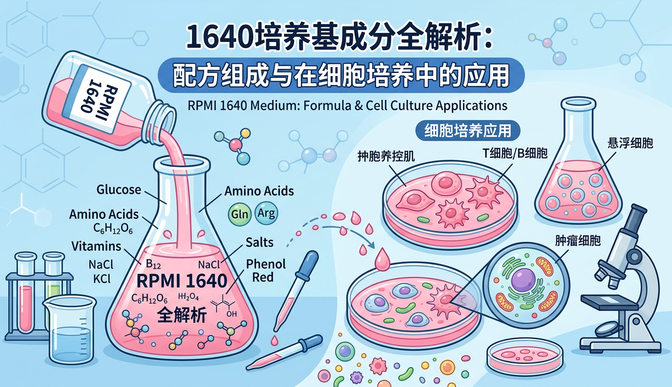 1640培养基成分全解析：配方组成与在细胞培养中的应用